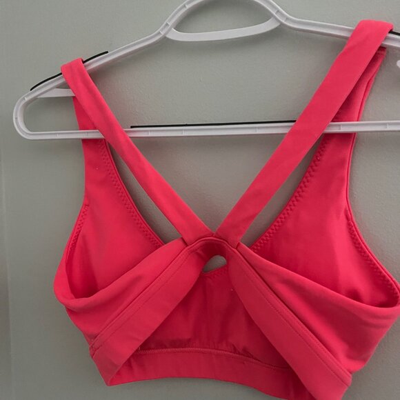 Bright Coral Pink Arie Sports Bra with Padding Size Small - Picture 2 of 8